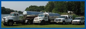 a view of our emergency portable drinking water trucks